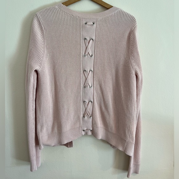 Cabi Knit Cardigan, Size L, Light Pink - Picture 2 of 6